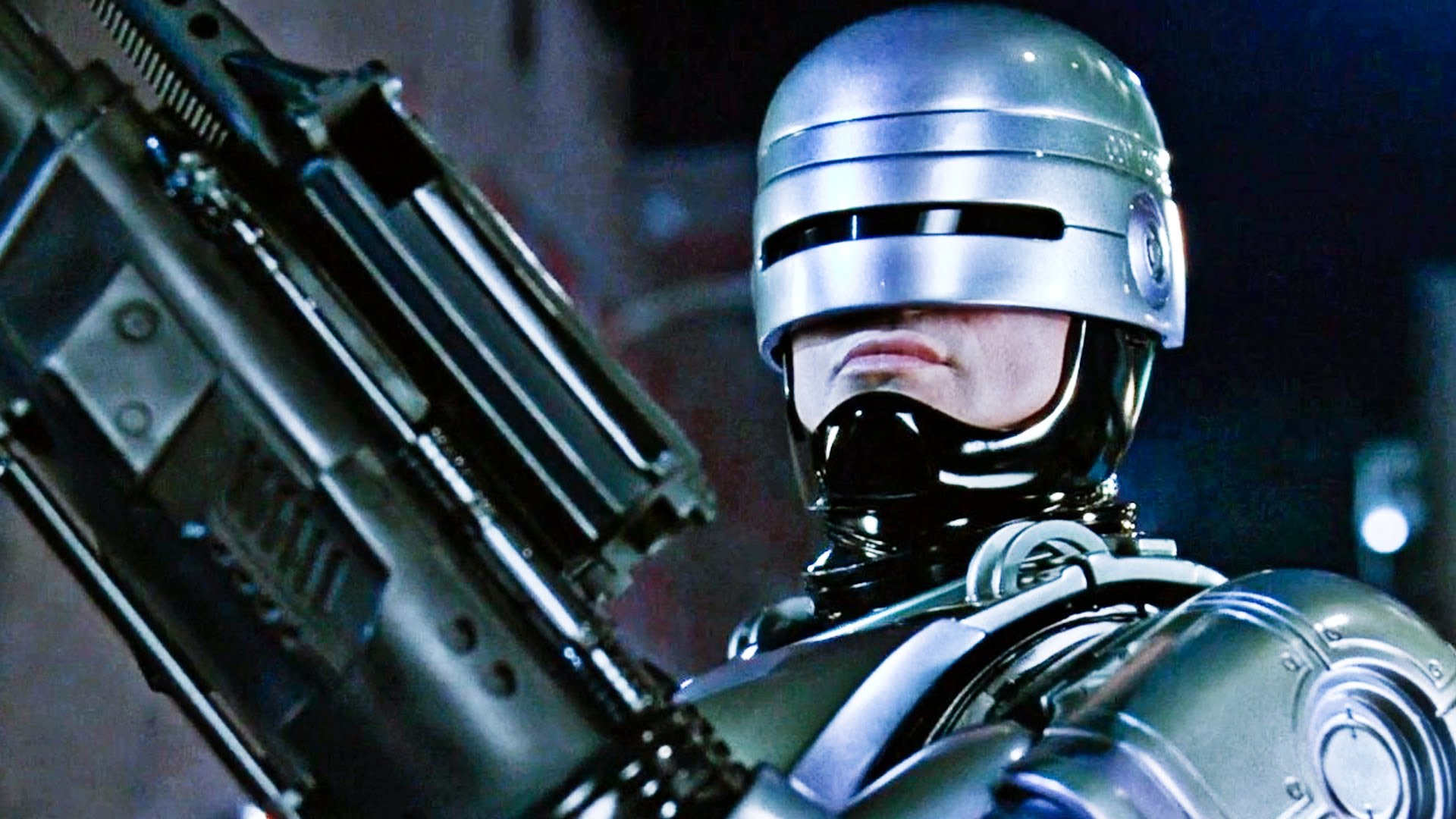 Robocop:
Takes place in Detroit, but various points in the chase at the beginning show a 

section of the Dallas skyline.