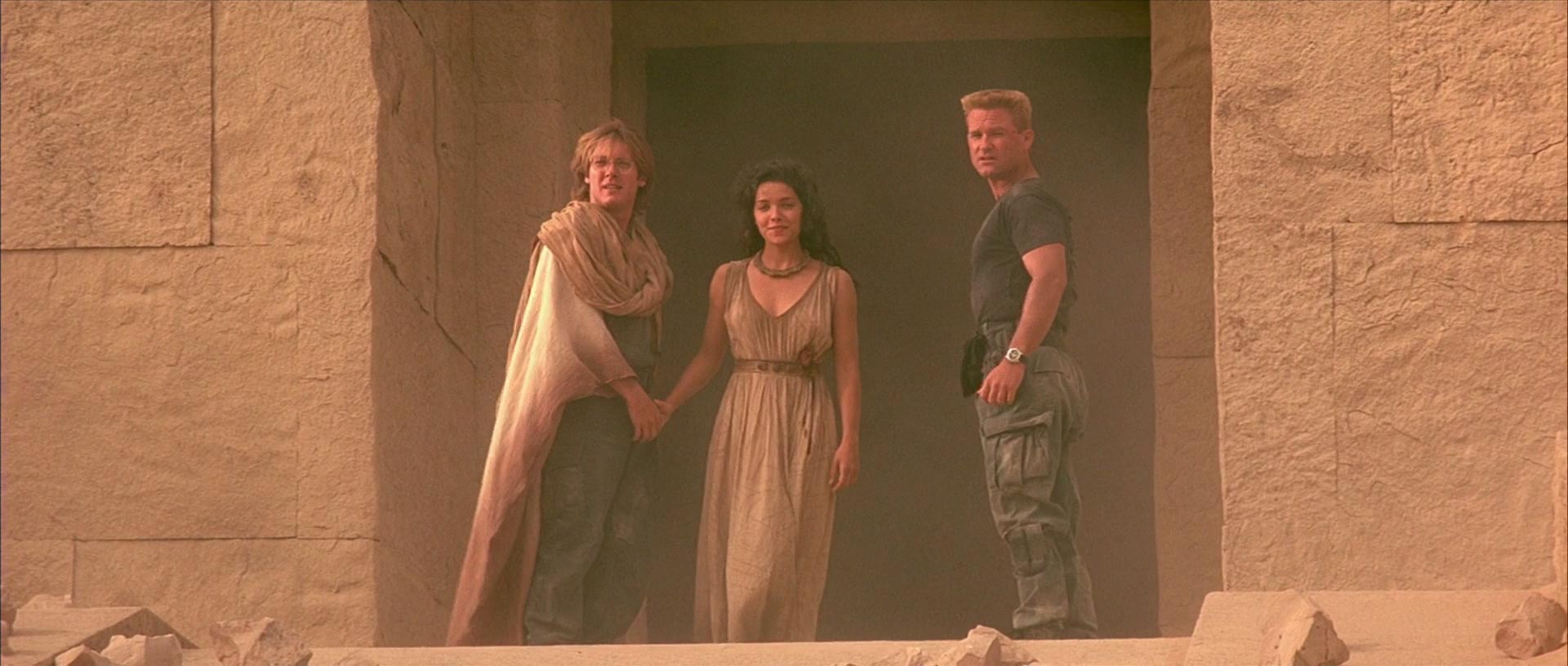 Stargate:
During Dr. Daniel Jackson's first discussion of the age of the cover stones, Dr. 

Barbara Shore mentions carbon dating. Carbon dating technique would be useless on 

stone or metal; it can give the age only of once-living matter.