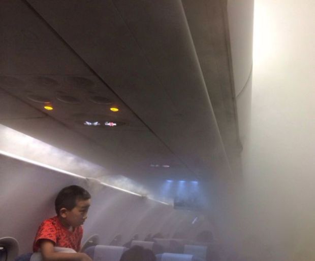 During the flight there was some smoke...
