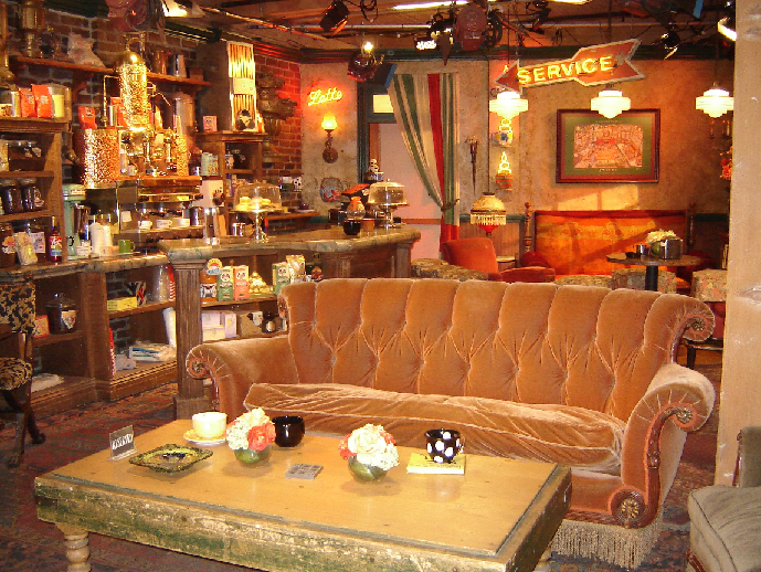 In 10 years of filming the Central Perk set was only taken down once when they needed the space for "The One in Vegas".