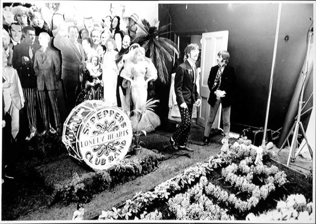 The Beatles' shoot for Sgt. Pepper's Lonely Hearts Club Band.