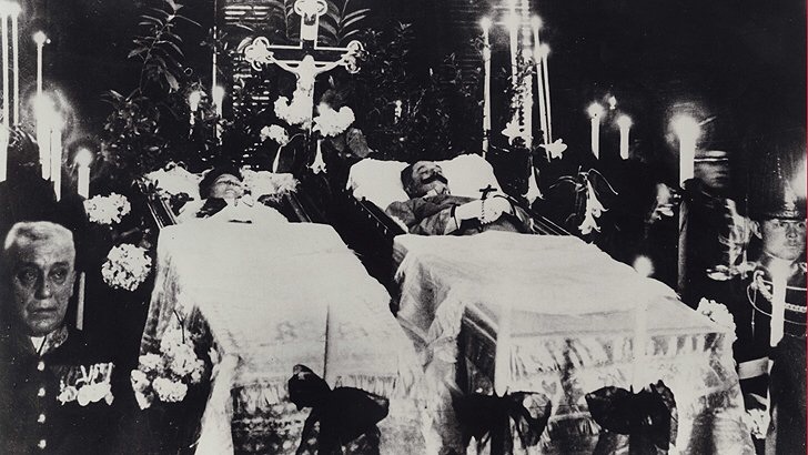1914 – The funeral of Archduke Franz Ferdinand and his wife Sophie takes place in Vienna, six days after their assassinations in Sarajevo, which is considered what started World War I.