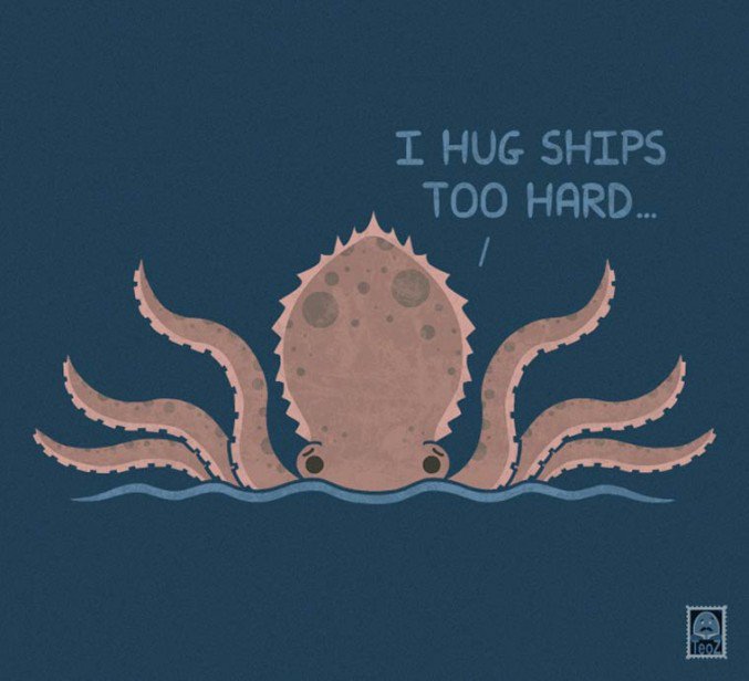 monsters have problems too - I Hug Ships Too Hard...