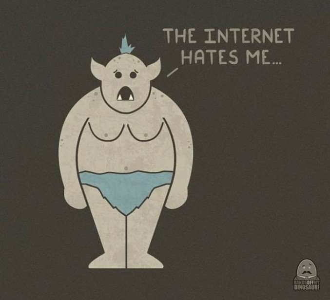 misunderstood monsters - The Internet Hates Me.. Troff Dinosauri