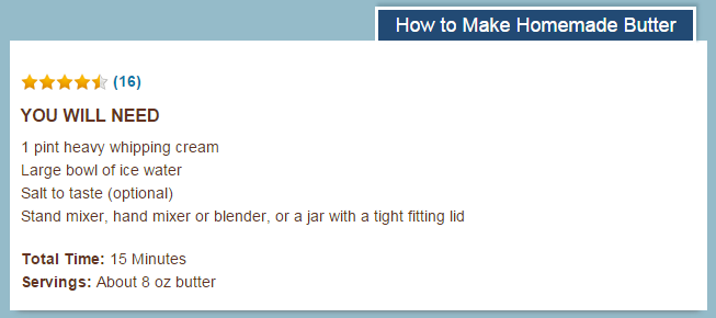 And now it's easy to make. The ingredients are listed here.