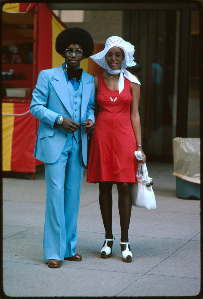 Stylish couple in Chicago (1975)