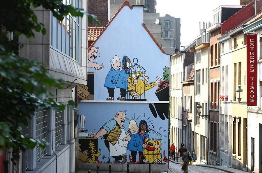 Comic Book Route In Brussels
