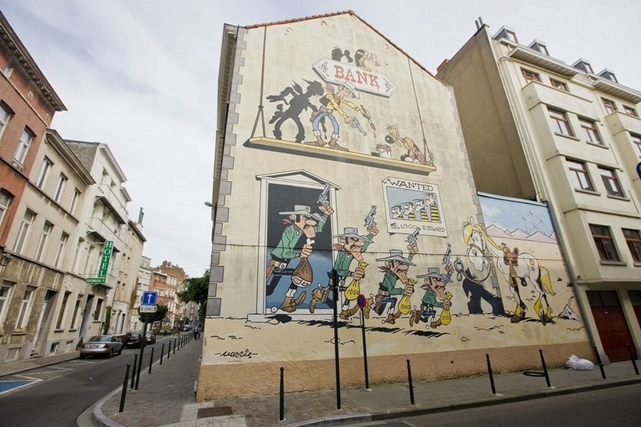 Comic Book Route In Brussels