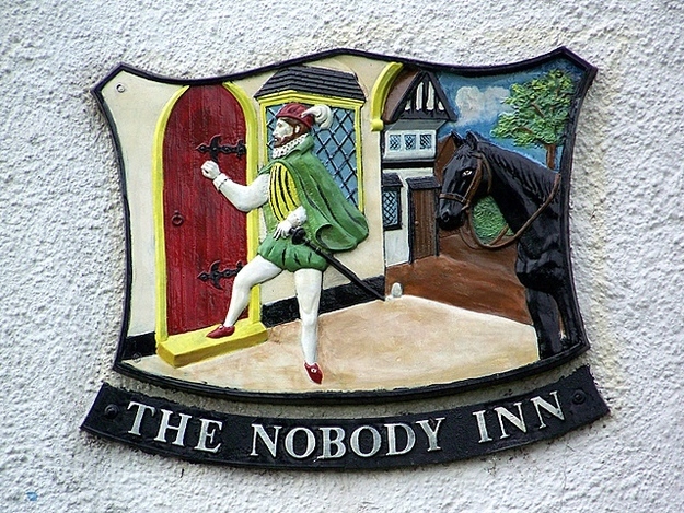 funny bar name English pub - The Nobody Ody Inn