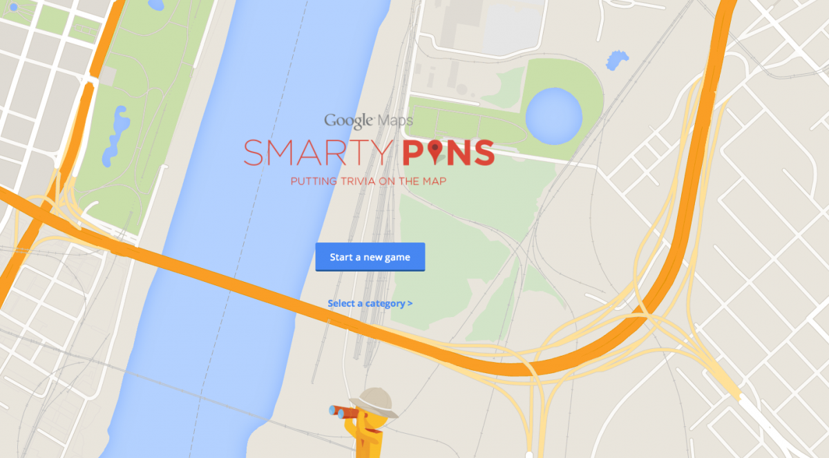 Google recently released a fun new Maps game called SmartyPins that gives you geographic trivia.