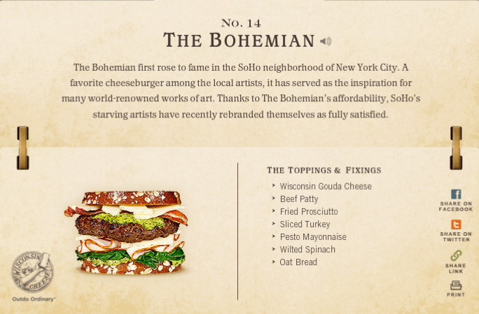kansas city burger - No. 14 The Bohemian The Bohemian first rose to fame in the SoHo neighborhood of New York City. A favorite cheeseburger among the local artists, it has served as the inspiration for many worldrenowned works of art. Thanks to The Bohemi