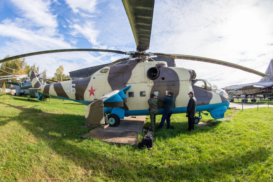 The Russian Mil Mi-24V Helicopter