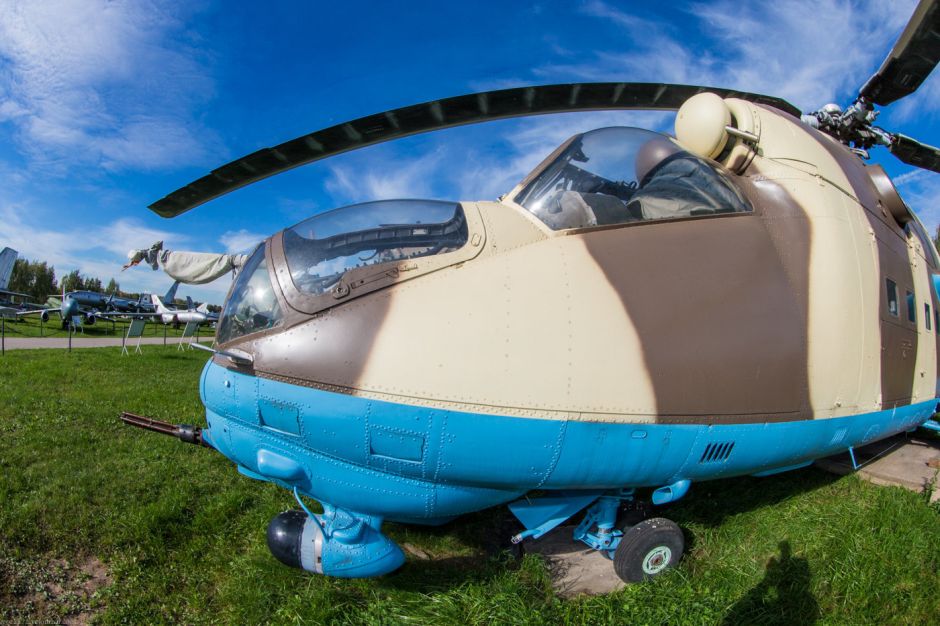 The Russian Mil Mi-24V Helicopter