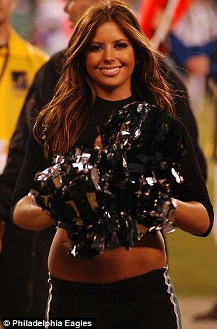 First Lieutenant Rachel Washburn was a Philadelphia Eagles cheerleader from 2007-2010.