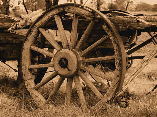 THE BREAKING WHEEL (CATHERINE WHEEL)
Was a torture and execution device used for capital punishment from Antiquity into early modern times for public execution by breaking the victim's bones/bludgeoning him to death. 
The wheel was typically a large wooden wagon wheel with many radial spokes. The condemned were lashed to the wheel and their limbs were beaten with a club or iron cudgel, with the gaps in the wheel allowing the limbs to give way and break. Alternatively, the condemned were spreadeagled and broken on a saltire, a cross consisting of two wooden beams nailed in an "X" shape, after which the victim's mangled body might be displayed on the wheel. The survival time after being "broken" could be extensive. Accounts exist of a 14th-century murderer who lived for three days after undergoing the punishment. In 1348, during the time of the Black Death, a Jew named Bona Dies underwent the punishment. The authorities stated he lived for four days and nights afterwards.
