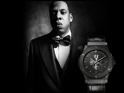 Jay-Z advertises a Hublot watch in the song „Picasso Baby”: „I'm still the man to watch, Hublot, on my left hand or not."