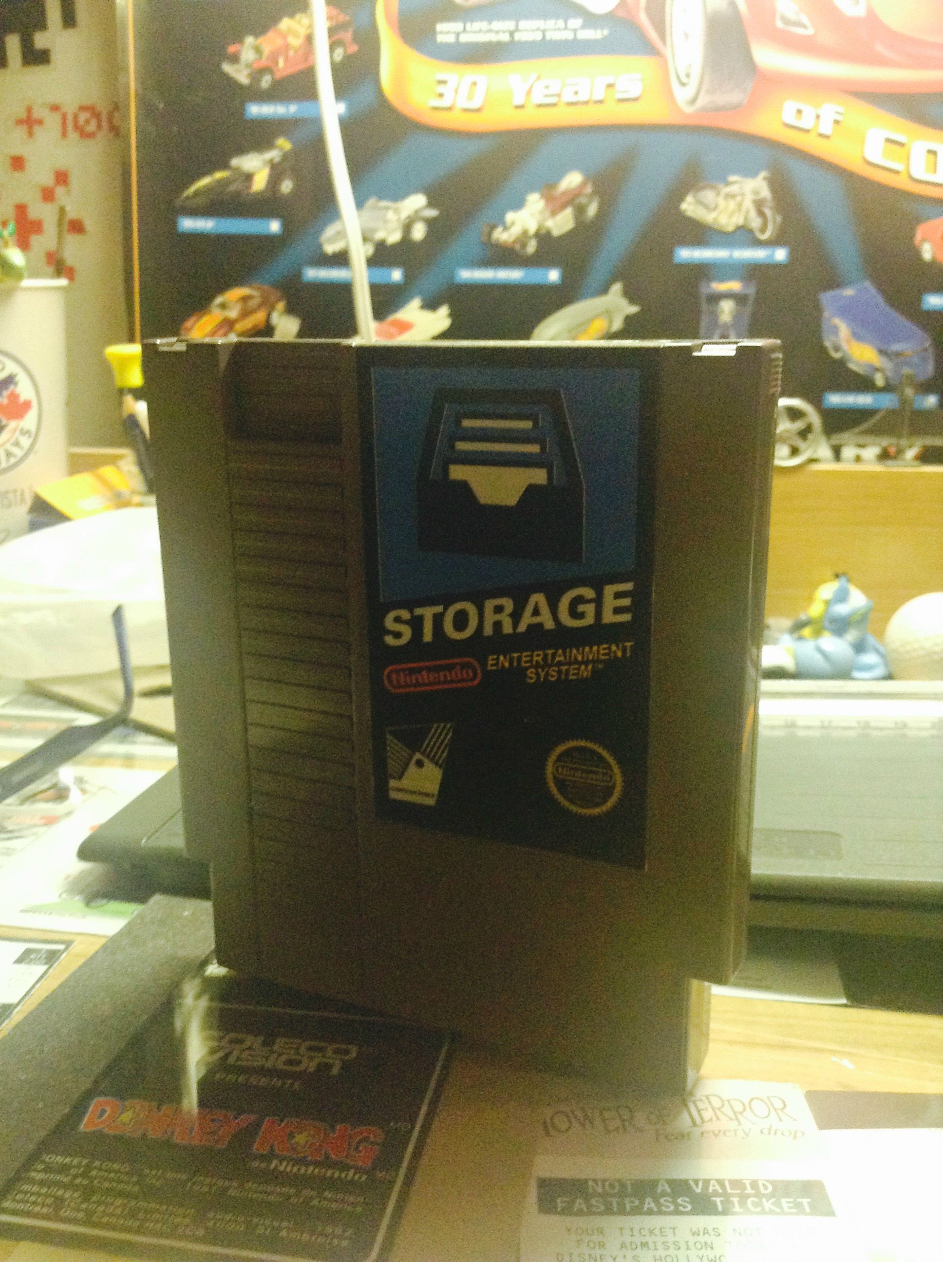 NES cartridge hard drive enclosure.