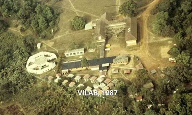 Vilab II is a complex of laboratories, staff housing and screened-in chimp bungalows set in the rain forest about 40 miles from Monrovia.