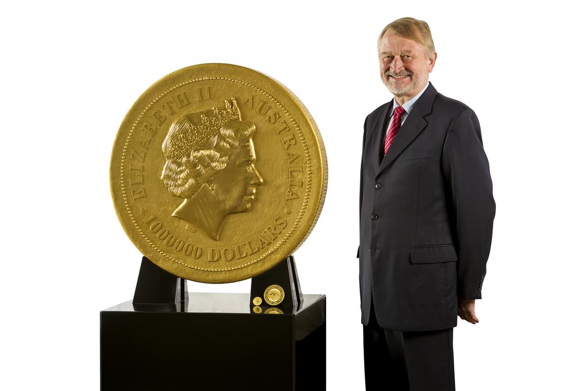 Most Valuable Coin: Australian 2011 One Tonne Gold Kangaroo.
Price: ~$54,000,000 for gold when created, legal tender value of $1,000,000 (AUS).