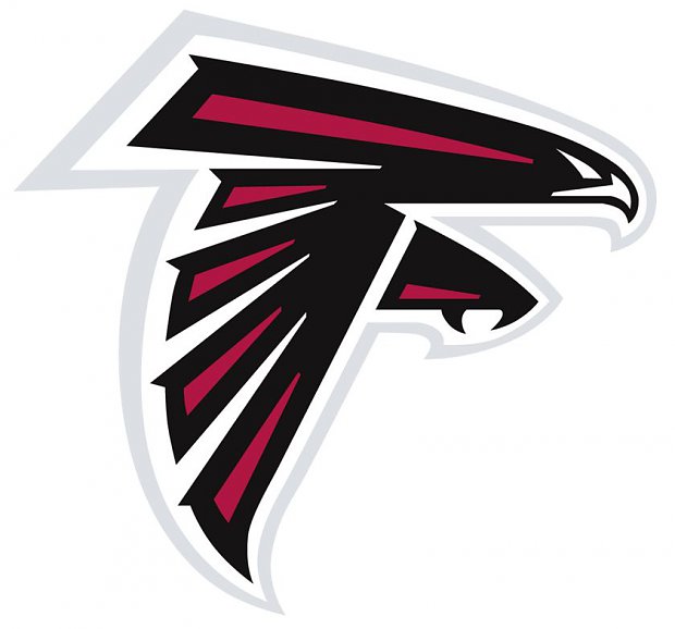 Atlanta Falcons logo is both an "f" and a falcon.