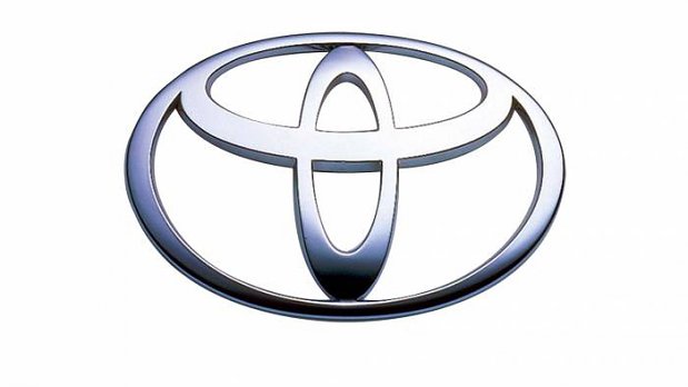 The logo of Toyota actually says "toyota".