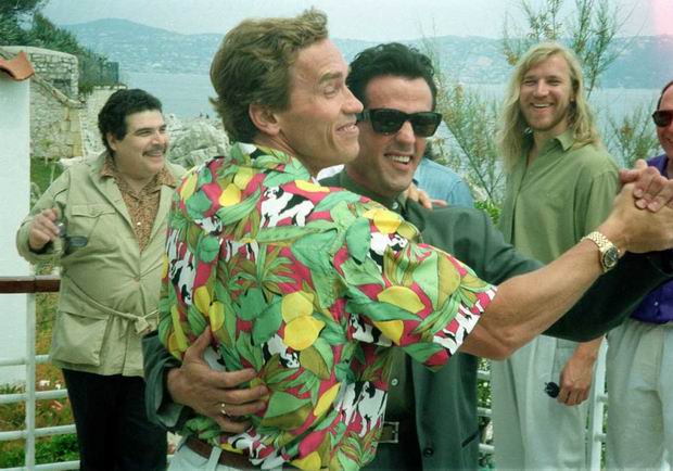 The Schwarzenegger/Stallone "Super Glue Incident", Cannes 1990.