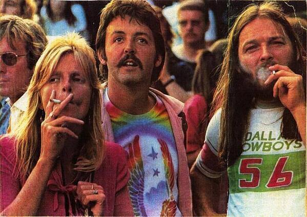 Paul McCartney in the famous 70s Led Zeppelin concert photo that became the 

inspiration for the character of Randy Marsh in South Park.