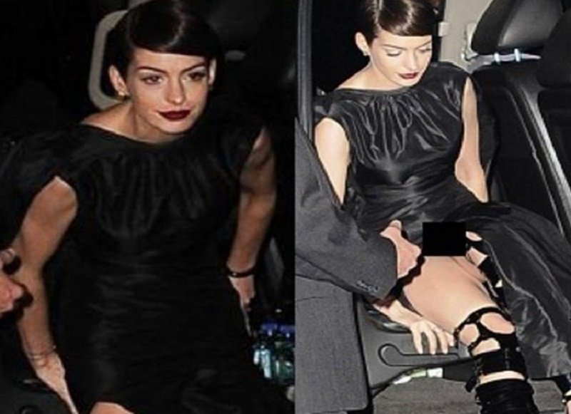 Anne Hathaway had the same problem at the "Les Misérables" premiere in New York City.