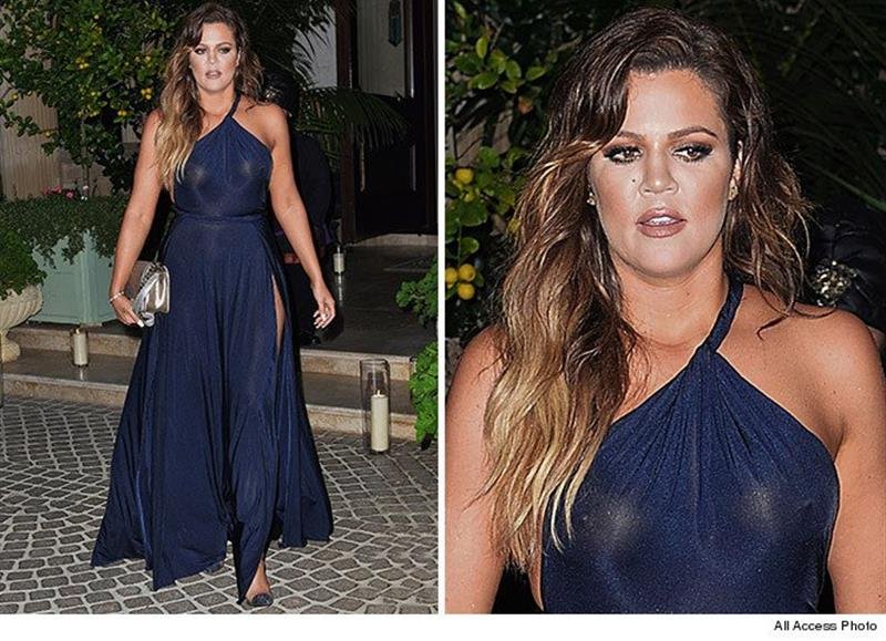 Khloe Kardashian wore this dress when she attended French Montana’s birthday bash.