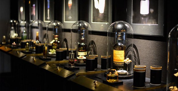 Ritz Carlton in Berlin has a perfume bar. You choose a "cocktail"  of scents like Giorgio Armani, Yves Saint Laurent, Guerlain and smell this composition.
