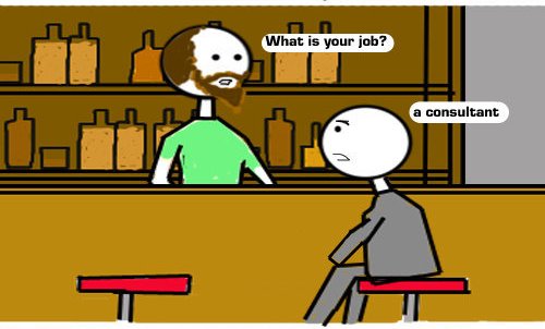 Consultant Loses His Job And Goes To A Bar