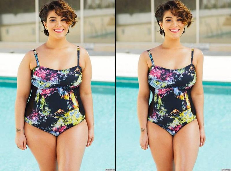 20 Plus Size Models Made Thin With Photoshop