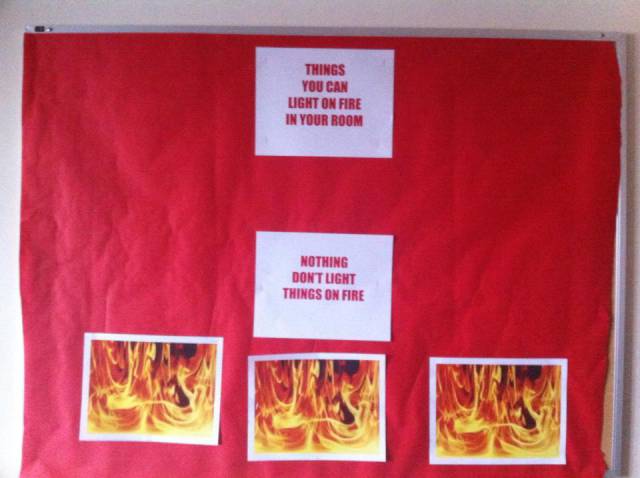 bad ra bulletin boards - Things You Can Light On Fire In Your Room Nothing Dont Light Things On Fire le