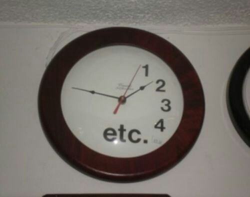 wall clock - etc. 4