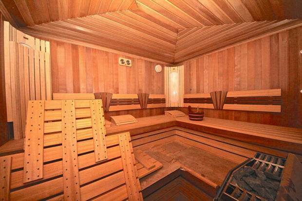 Their very own indoor sauna.