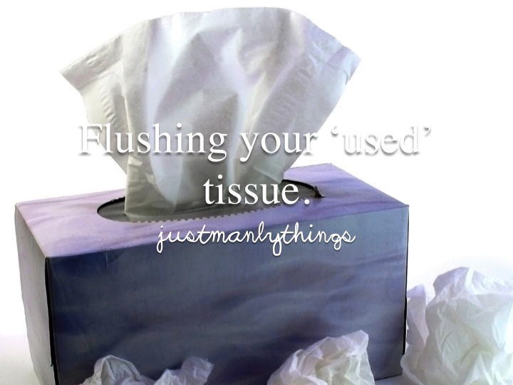 used tissue box - Flushing your used