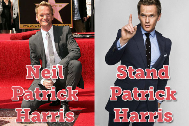 puns celebrity name memes - Wood Neil Patrick Harris Stand Patrick Harris