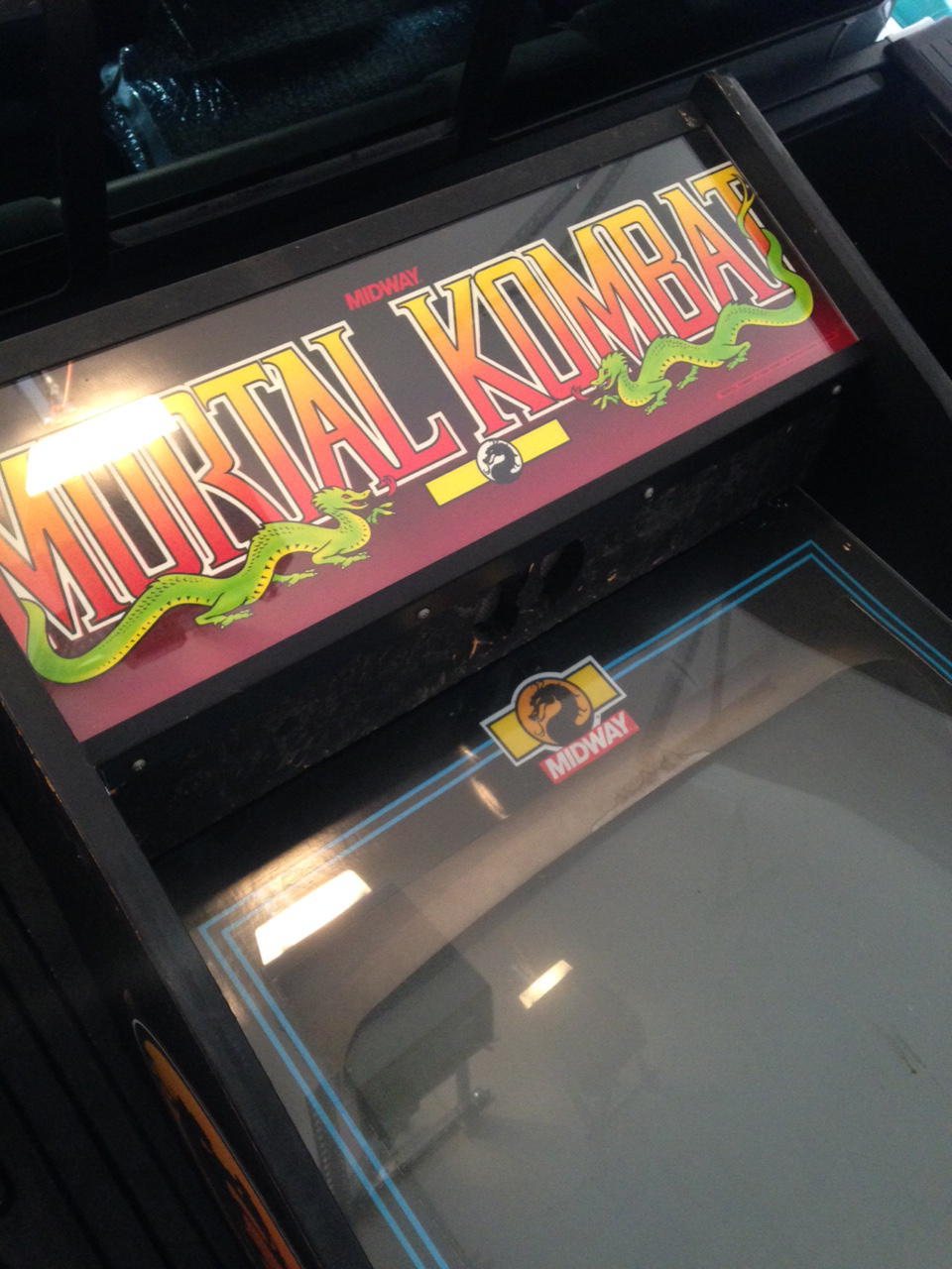 So I go there and surprise- there really IS a Free Mortal Kombat Cabinet.