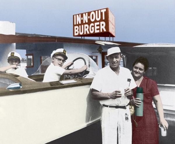Harry and Esther Snyder opened California’s first drive-thru hamburger stand in October 1948. The stand was barely 10 square feet and was located at Francisquito and Garvey in Baldwin Park. Every morning before dawn Harry would visit the local meat and produce markets for fresh ingredients.