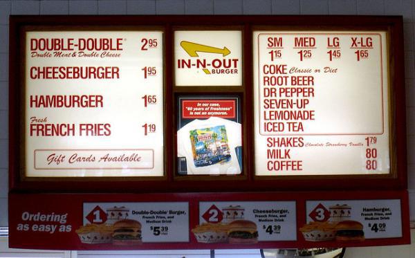In-N-Out’s simple menu hasn’t changed much and they don’t have plans to anytime soon. The most recent change is the addition of sweet tea to some new Texas locations. One other major change in the past two decades was the addition of Dr. Pepper in 1996.