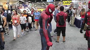 spider man comic con gif - Card