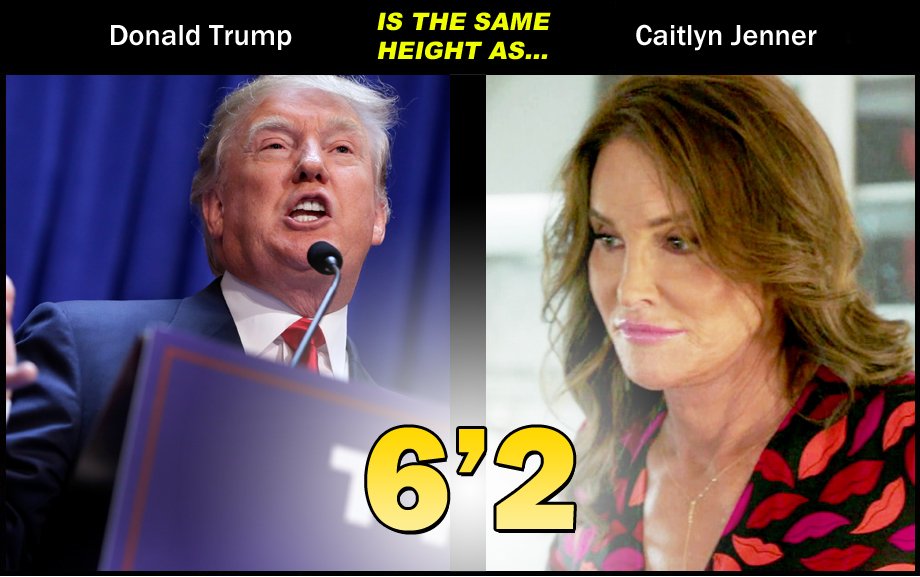 We should add that Caitlyn Jenner is also the same height as Bruce Jenner was.