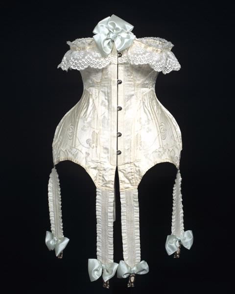 Most models of girdles were made with straps to hold up stockings and are also seen in fashion today.