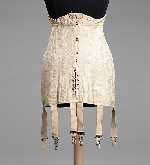 After WWI, women were urged to give up buying corsets for the war effort which ultimately relieved enough metal to build 2 warships. After the war there was a slight buzz about "waist-nipping" corsets but that buzz soon faded with the occurrence of WWII.