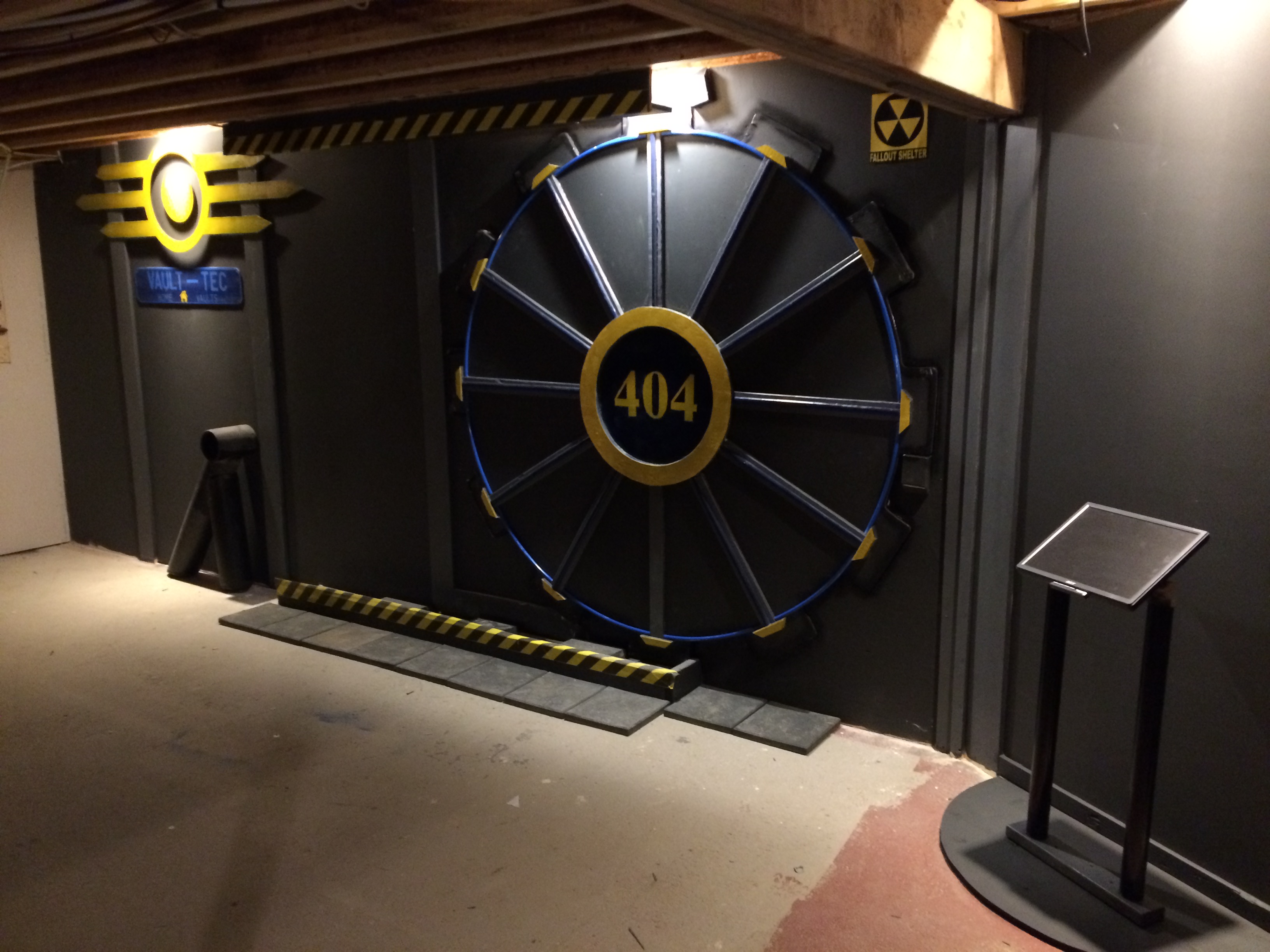 TreyHill is building a vault themed game room.