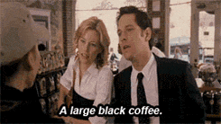 When he buys "what they call coffee nowadays".