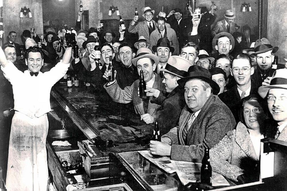 The night prohibition ended, 1933.