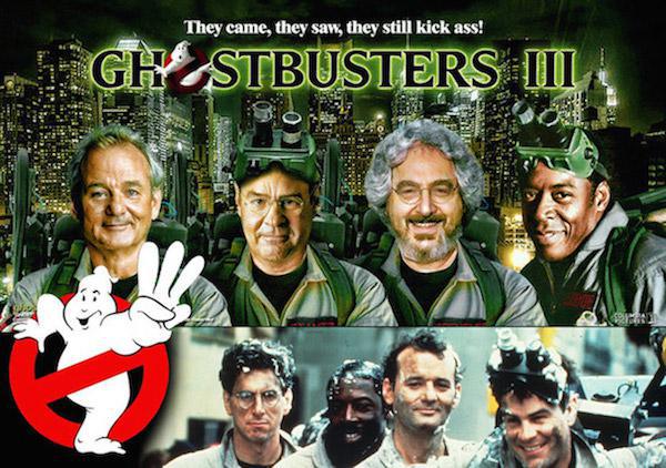 Ghostbusters 3: New Blood. In 2011, Aykroyd was talking about a very different Ghostbusters 3 script, one that at the time seemed a bit more realistic: Bill Murray is retired, Aykroyd's character in half blind and the whole team is too old so they train successors, which will probably full of funny scenes.