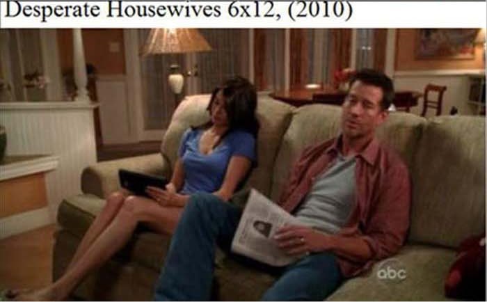 Here it is again in Desperate Housewives FOUR years later. Either this guy is a slow reader or this is just a prop.