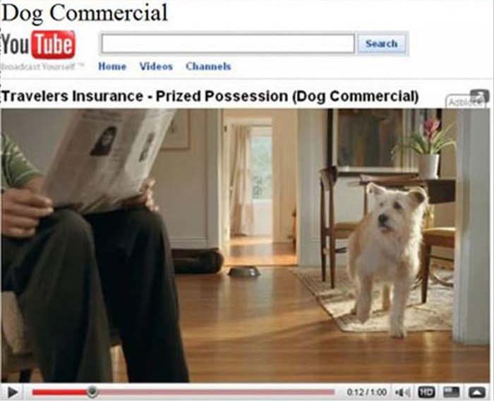 The paper even starred in a commercial. You gotta pay the rent even if you played in many TV shows and movies.